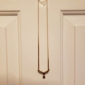 Gold and Ruby/Diamond Necklace